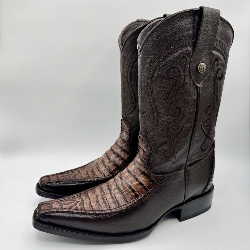 Rock'em Boots‎ Men's Size 9 Brown Bovine Leather Pointed Toe